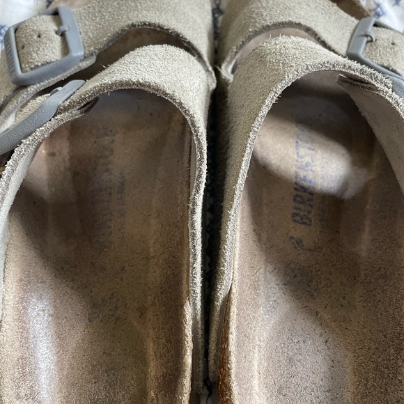 Birkenstock Arizona soft suede stone coin sz 7 - Picture 5 of 6